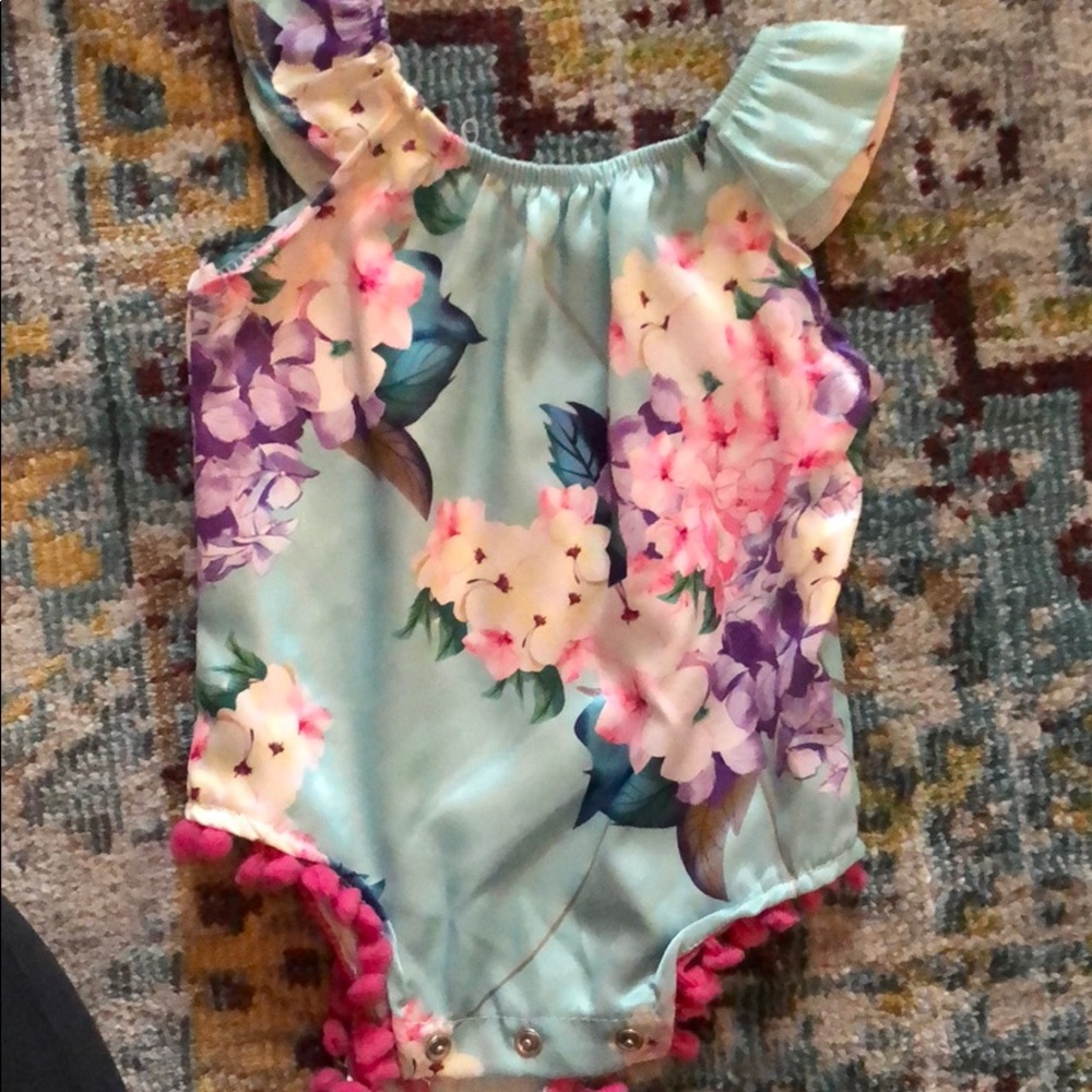 3 month romper. Adorable and silky.